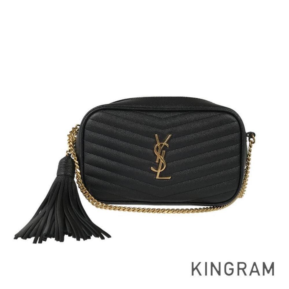 Saint Laurent Lou camera bag black quilted leather